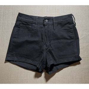 NEW Hollister Jean Shorts Size 1 W25 Women’s Denim Black Logo Classic Pocket